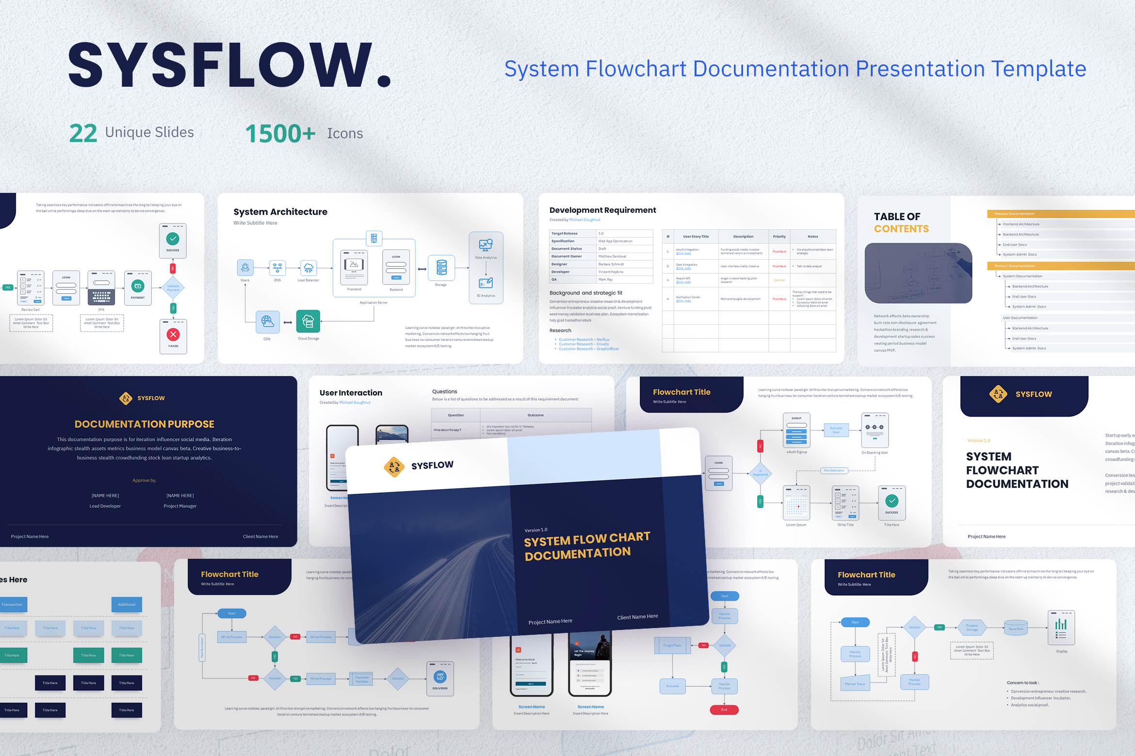 SysFlow - System Flowchart Development Process Template