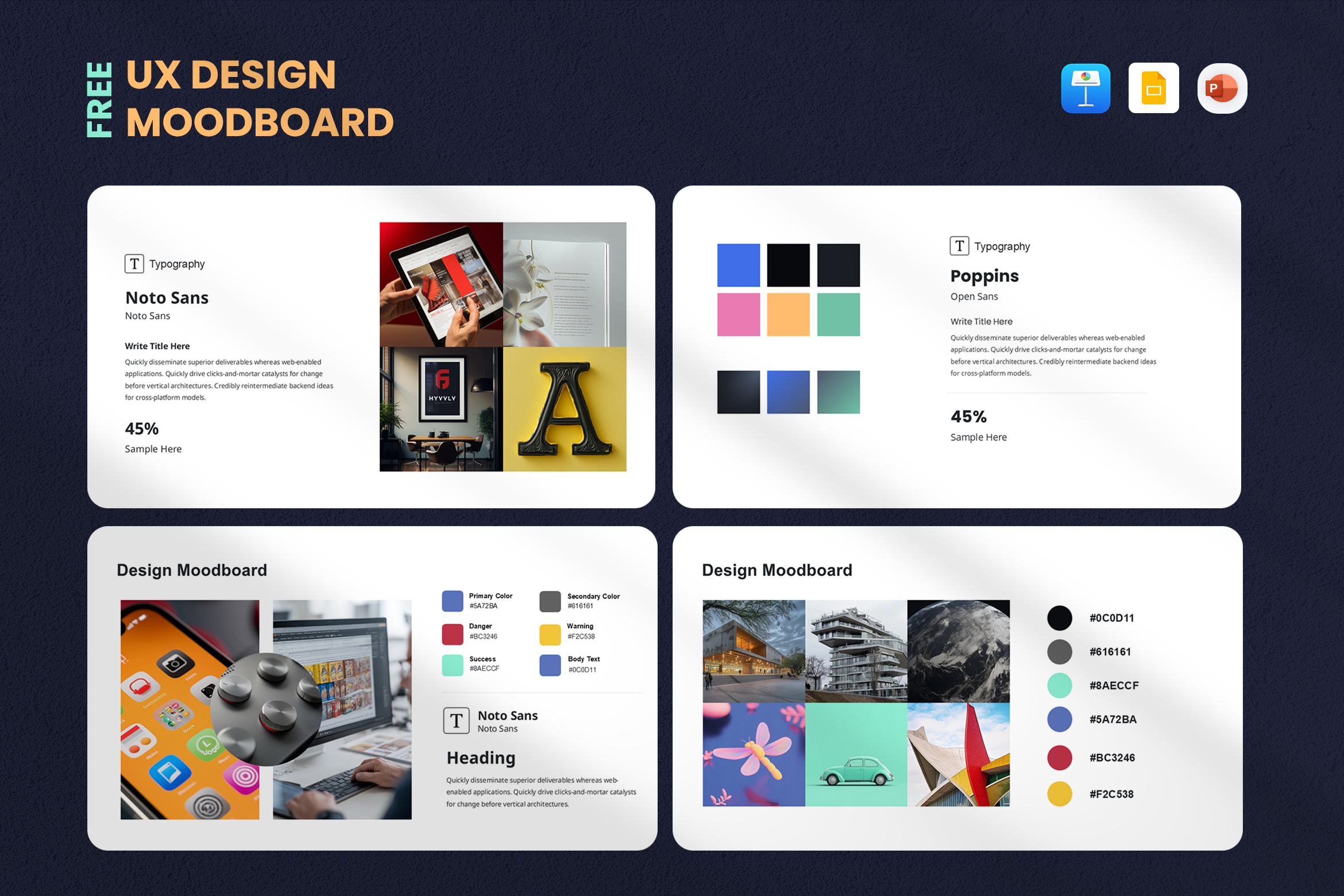 Free Powerpoint Design Moodboard