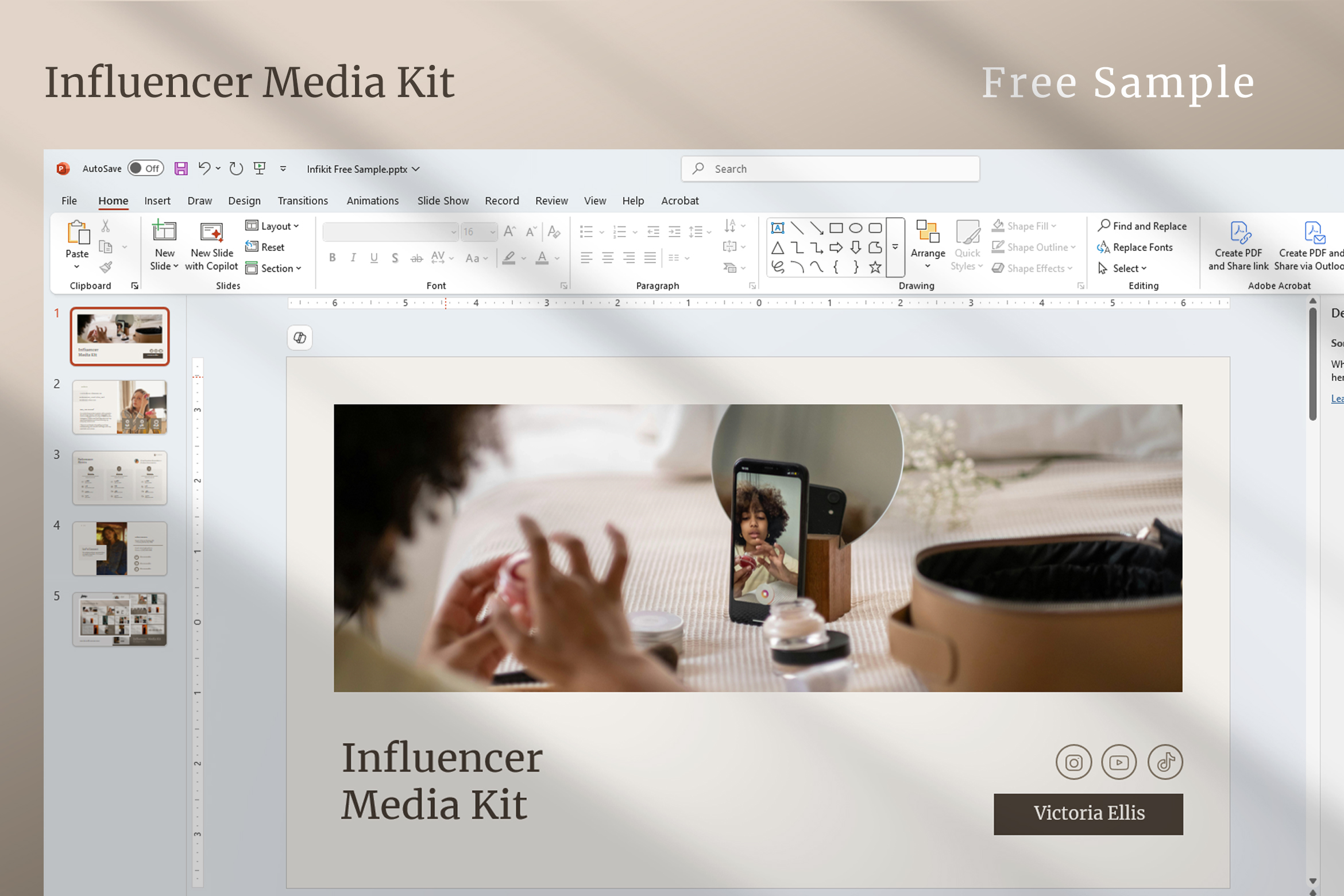 Free Sample Infikit Social Media Kit Influencer